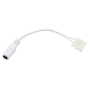 CLICKLOCK™ Female DC Plug with 8mm Splice Connector, 6" - 5 Pack